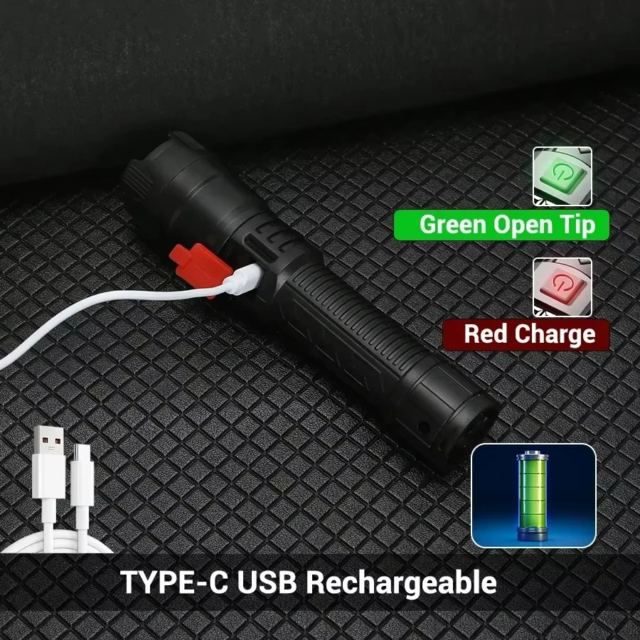 High Strong Power Led Flashlig - Outdoor Power Usb review and price