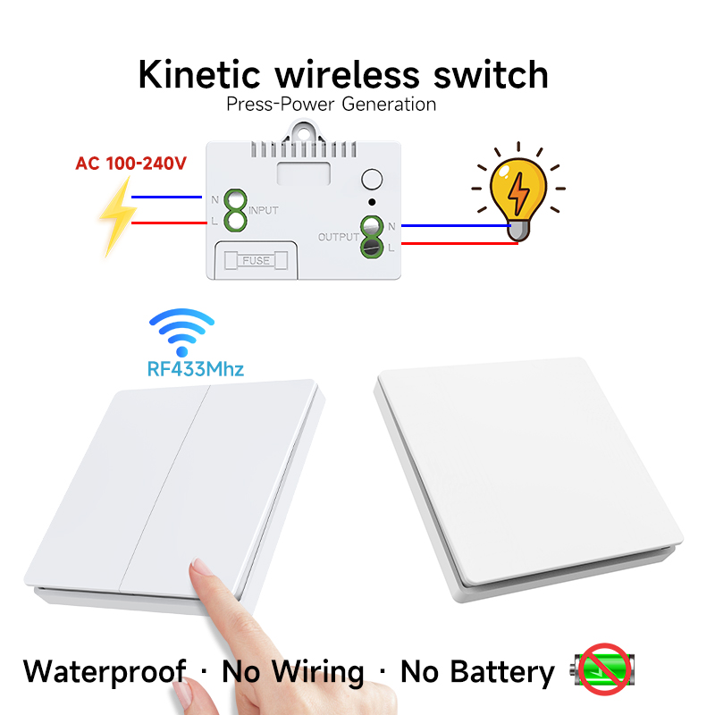 RF433 Kinetic Switch No Batter - Outdoor Power House review and price