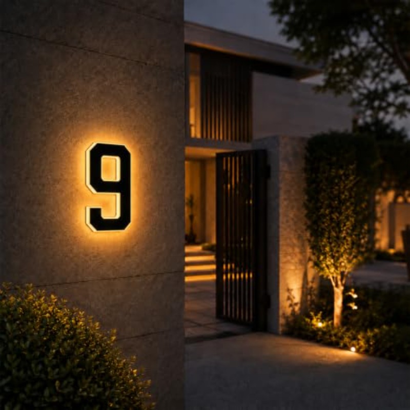 Solar Powered LED House Number - Outdoor Power House review and price