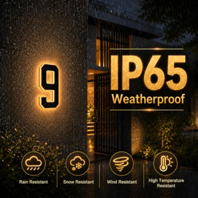 Solar Powered LED House Number - Outdoor Power House review and price