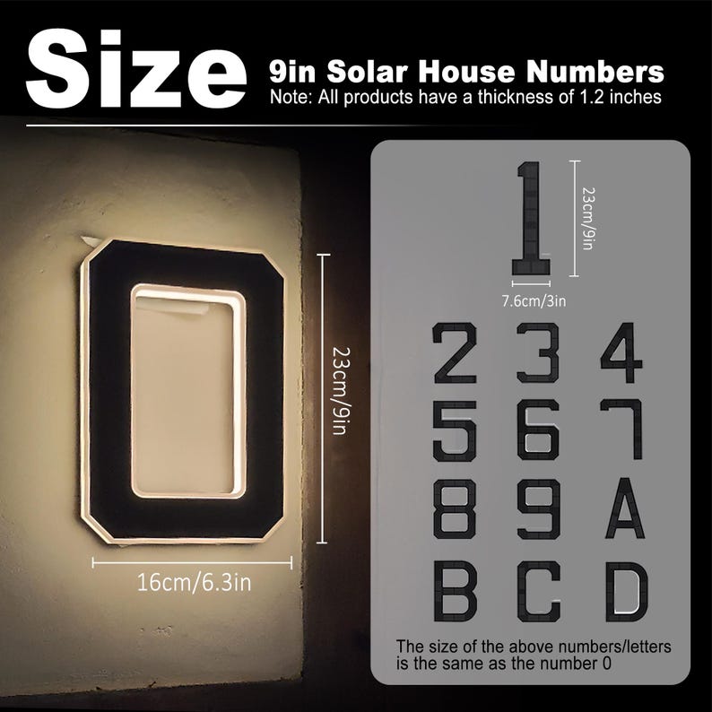 Solar LED House Number Sign Wa - Outdoor Power House review and price