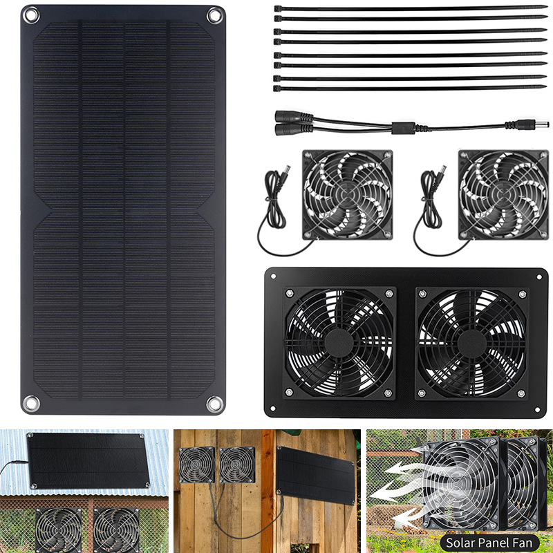 100W Solar Panel Exhaust Fan A - Outdoor Power House review and price