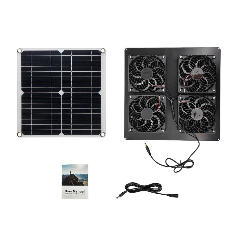 100W Solar Panel Exhaust Fan A - Outdoor Power House review and price