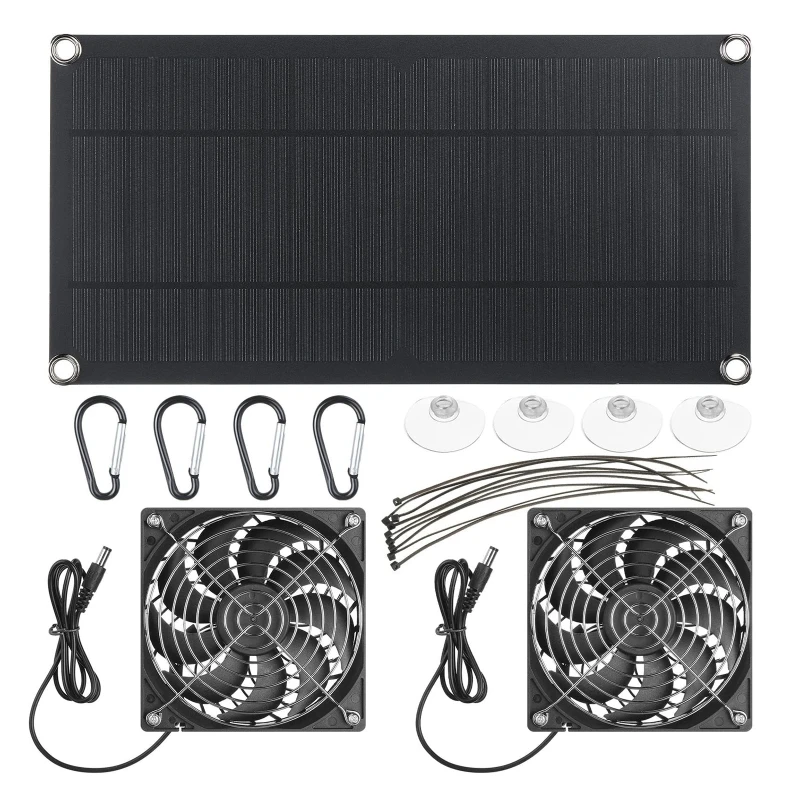 100W Solar Panel Exhaust Fan A - Outdoor Power House review and price