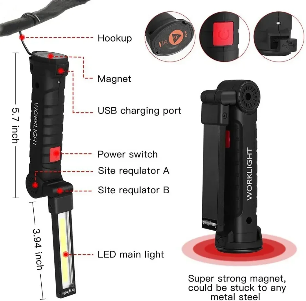 LED COB Flashlight USB Recharg - Outdoor Power Usb review and price