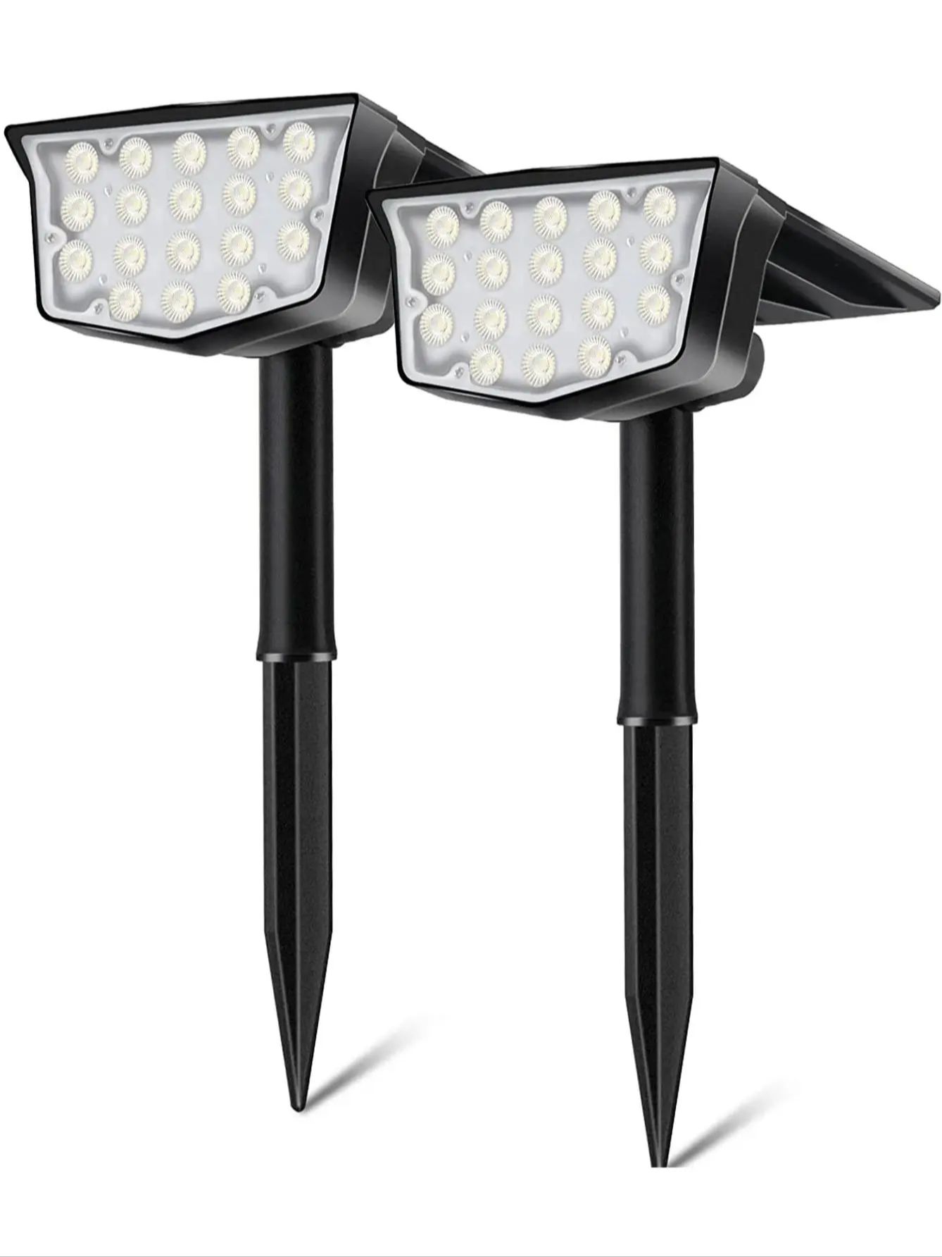 2Pcs Solar Outdoor Spot Lights - Power Switch Outdoor review and price