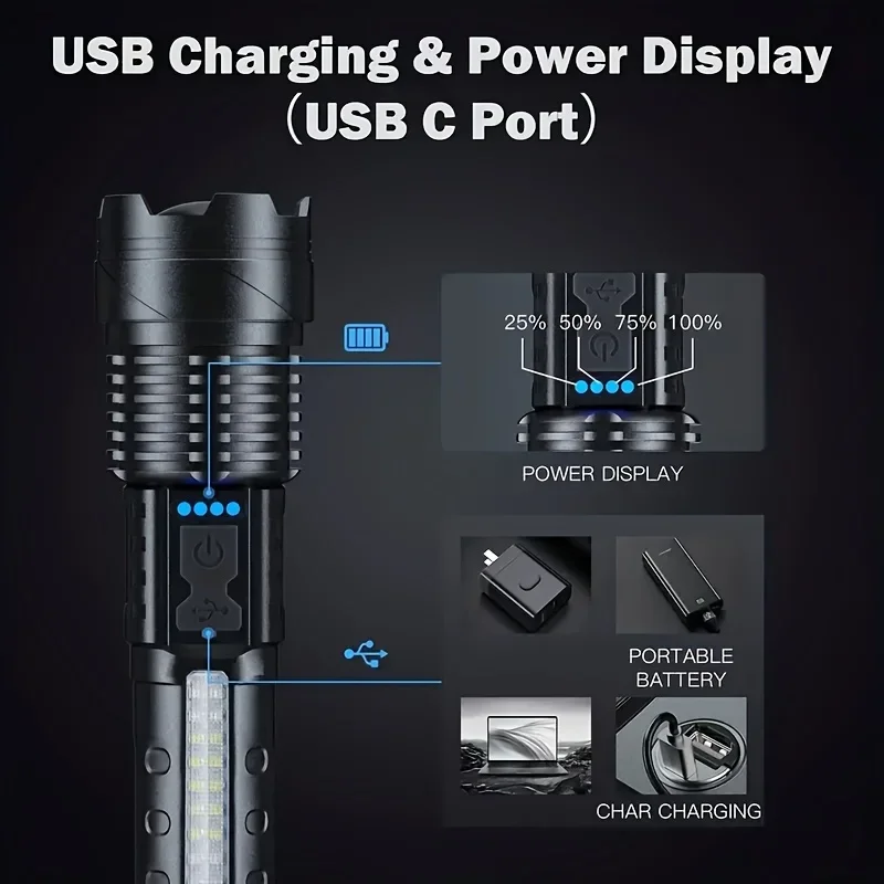 Powerful LED Flashlight Batter - Outdoor Power Usb review and price