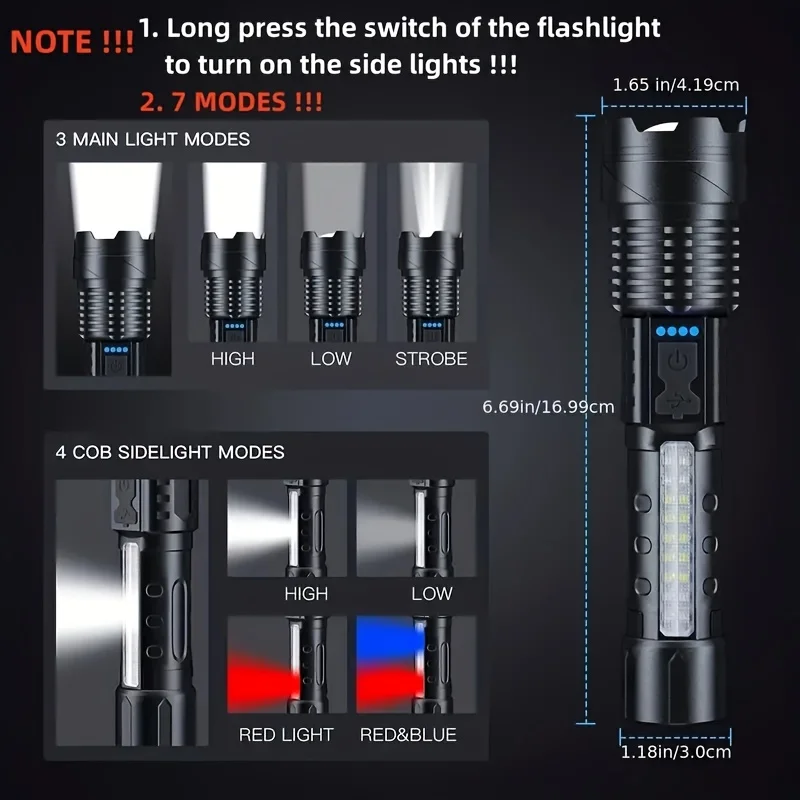 Powerful LED Flashlight Batter - Outdoor Power Usb review and price