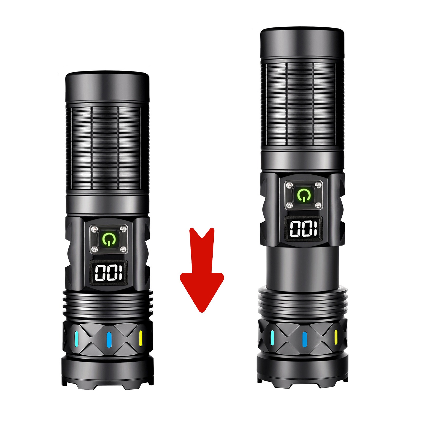 High Power LED Flashlight Tele - Outdoor Power Usb review and price
