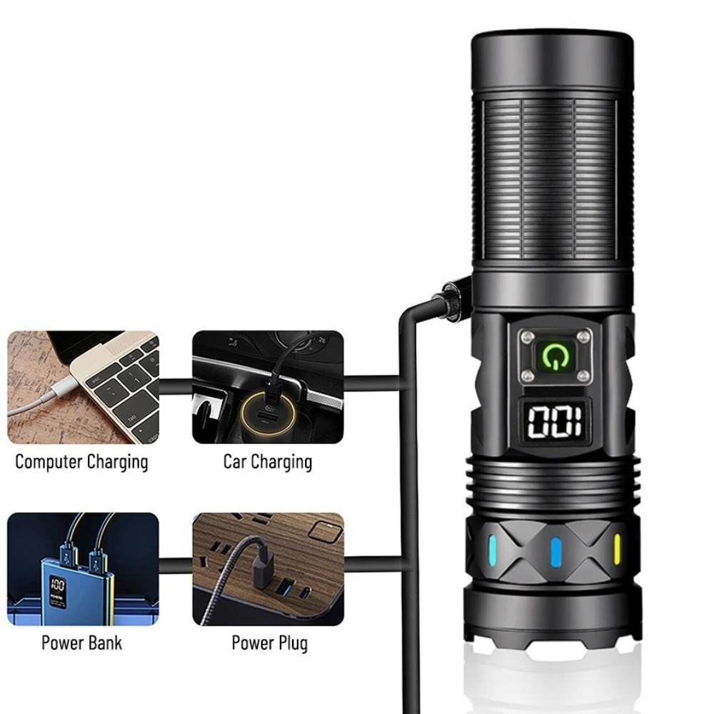 High Power LED Flashlight Tele - Outdoor Power Usb review and price
