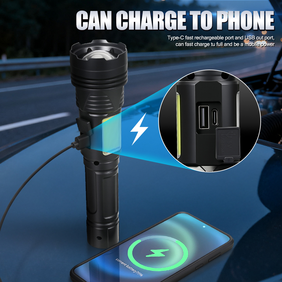 Powerful LED Handheld Flashlig - Outdoor Power Usb review and price