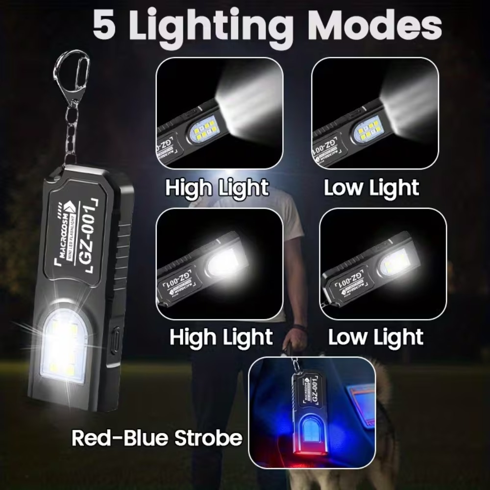 Mini COB LED Keychain Flashlig - Outdoor Power Usb review and price